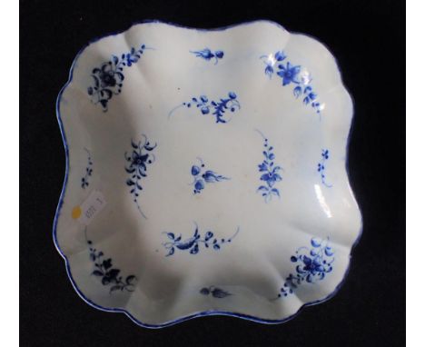 A CAUGHLEY SALOPIAN DESSERT DISH, BRIGHT SPRIGS PATTERN 23cm wide