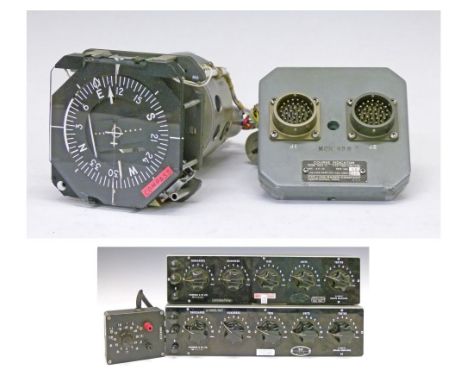 Aeronautical Interest - Concorde flight deck Horizontal Situation Indicator/Compass together with two Muirhead & Co D-825-N D