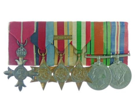 Medals - A World War II M.B.E. group of six awarded to 5666670 Sergeant Frank Fear, Somerset Light Infantry comprising: M.B.E