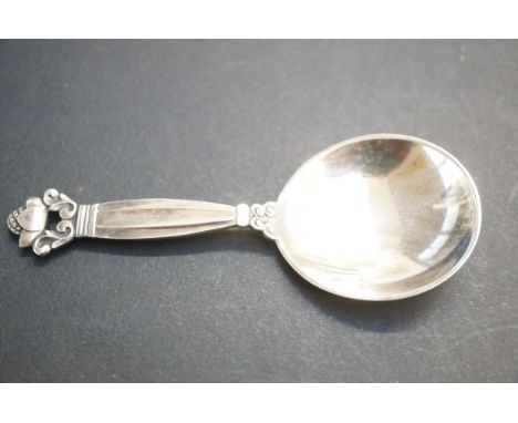 Georg Jensen silver caddy spoon 