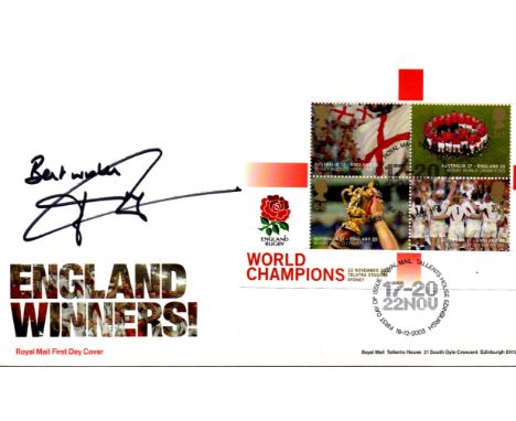    Johnny Wilkinson on 2003 Rugby World Champios min sheet FDC                                                     