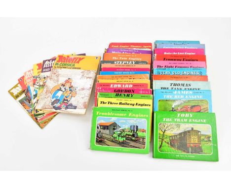 A small collection of Thomas the Tank Engine children's books including 'The Eight Famous Engines', 'Very Old Engines', 'Smal