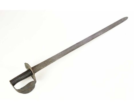 Two 1804 pattern naval cutlass, the 73cm blade engraved with crowned ‘GR’ cypher, the guard with military arrow, overall leng