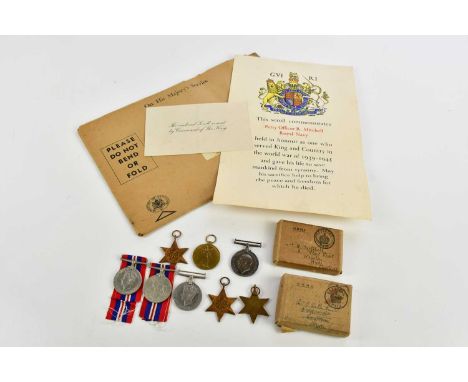 A WWI medal pair awarded to 202357 Cpl. H. Smith Duke of Cornwall Light Infantry, comprising War Medal and Victory Medal, als