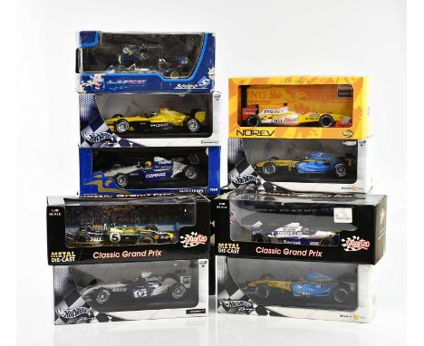 FORMULA ONE (F1) INTEREST; a collection of 1:18 scale model vehicles, predominantly F1 cars including IMG Renault F1 team R29