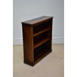 TITCHMARSH & GOODWIN; an oak freestanding bookcase, with adjustable shelves, width 90cm.