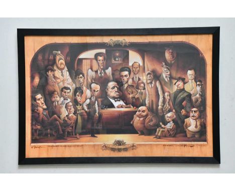 DAVID O'KEEFE (American); signed limited edition print, 'Godfather II - Never Betray the Family', 409/5000, signed lower righ