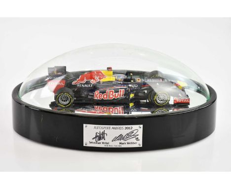 FORMULA ONE (F1) INTEREST; a table top Autosport Award for Red Bull Racing representing a Red Bull Formula One vehicle in per
