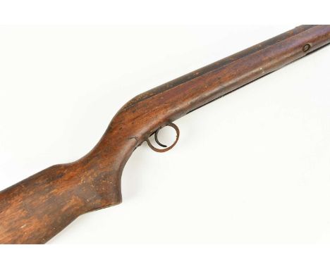 B.S.A; a .177 break barrel Cadet-Major air rifle, with 18" barrel and mounted on walnut stock stamped with the maker's logo, 