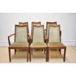 G PLAN; a set of six teak dining chairs (4+2).