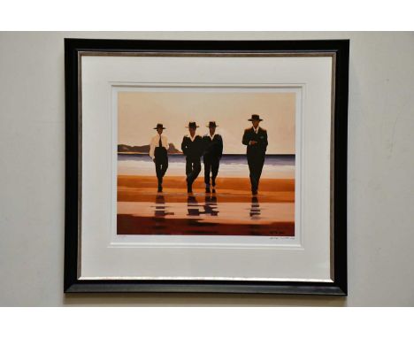 † JACK VETTRIANO; a signed limited edition print, 'The Billy Boys', numbered 108/275, signed lower right, 43 x 53cm, framed a