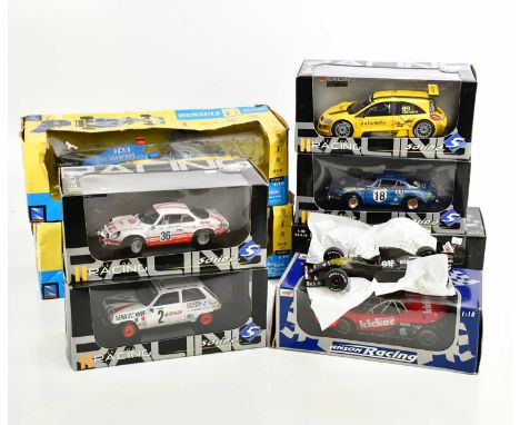 FORMULA ONE (F1) INTEREST; a collection of predominantly scale 1:18 racing and Formula One model vehicles including Renault F