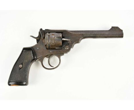 WEBLEY; a deactivated Mk 'VI' .55 six shot double action service revolver, with 6" octagonal barrel, stamped to the frame wit