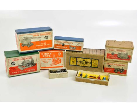 DINKY; a collection of boxed models including 561 Blaw Knox Bulldozer, 14c Coventry Climax Forklit Truck, 562 Dumper Truck et