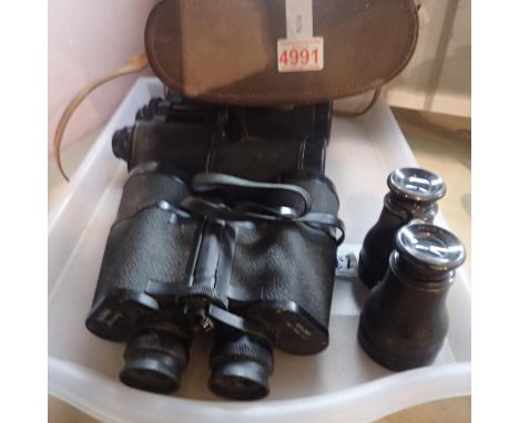 Two pairs of field binoculars and a pair of Felix, Martin &amp; Rathenow binoculars (3). UK P&amp;P Group 2 (£20+VAT for the 