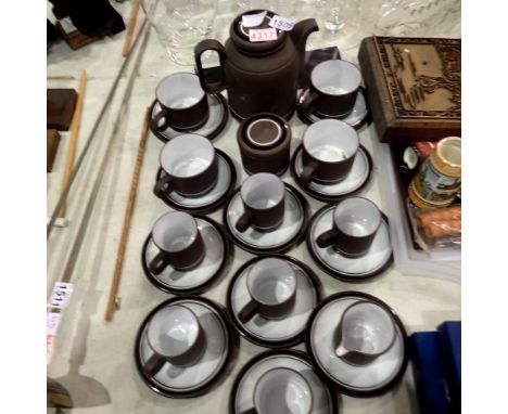 Hornsea coffee service in Contrast pattern. Not available for in-house P&amp;P 