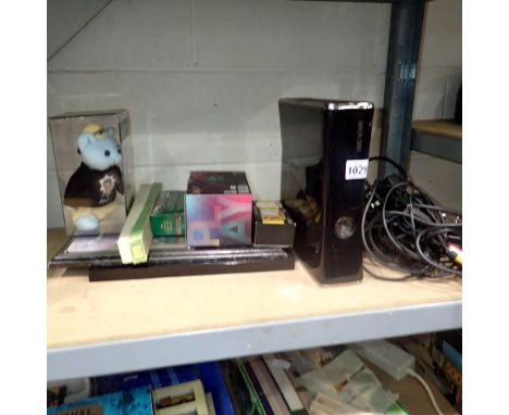 Microsoft Xbox 360 with power supply and cabling, untested. All electrical items in this lot have been PAT tested for safety 