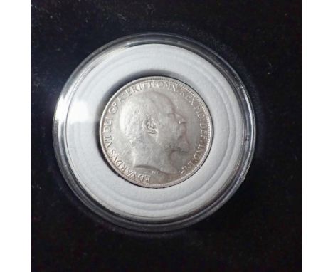 1909 cased silver sixpence of Edward VII. UK P&amp;P Group 1 (£16+VAT for the first lot and £2+VAT for subsequent lots)&nbsp;