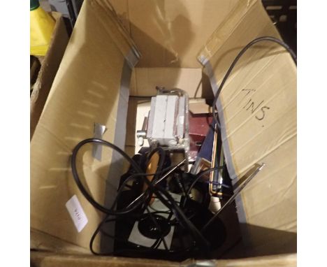 Mixed tools including vices and a TV ariel. Not available for in-house P&amp;P 