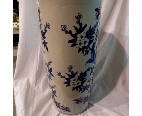 Ceramic umbrella stand, H: 44 cm. Not available for in-house P&amp;P