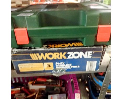 Bosch corded drill and a Work Zone cordless example. Not available for in-house P&amp;P 