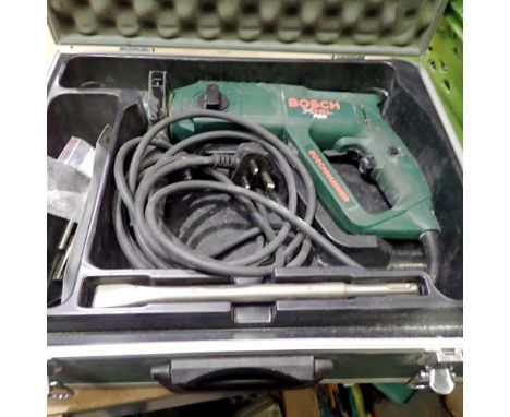 Bosch XCEL PBH hammer drill in an aluminium case. All electrical items in this lot have been PAT tested for safety and have p