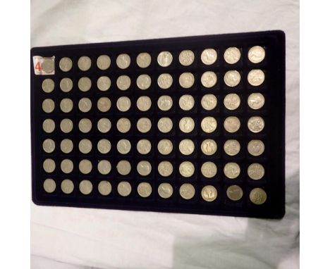 Seventy seven pre decimal sixpences. UK P&amp;P Group 1 (£16+VAT for the first lot and £2+VAT for subsequent lots) 