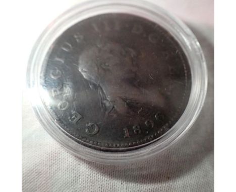 1806 half penny of George III. UK P&amp;P Group 0 (£6+VAT for the first lot and £1+VAT for subsequent lots) 