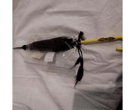 Victorian bone handled miniature parasol, H: 32 cm. UK P&amp;P Group 1 (£16+VAT for the first lot and £2+VAT for subsequent l
