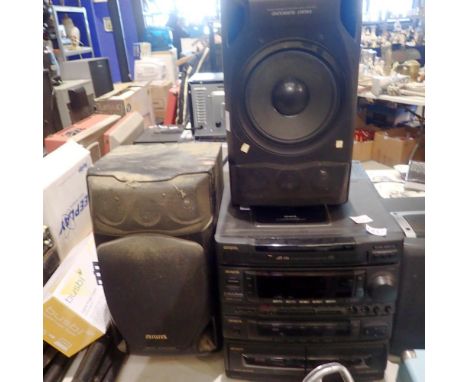 Aiwa Z-1800 stereo CD/cassette/karaoke. All electrical items in this lot have been PAT tested for safety and have passed. Thi