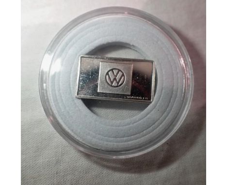 VW sterling silver car ingot.UK P&amp;P Group 0 (£6+VAT for the first lot and £1+VAT for subsequent lots) 