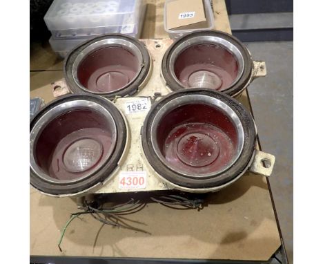 Pair of vintage rear car lights. Not available for in-house P&amp;P 