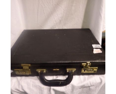 Briefcase containing wrist and pocket watches. Keycode has jammed one one side. Not available for in-house P&amp;P 