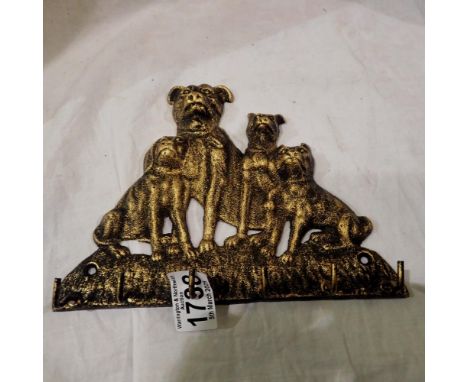 Cast iron dog key hook. UK P&amp;P Group 1 (£16+VAT for the first lot and £2+VAT for subsequent lots) 