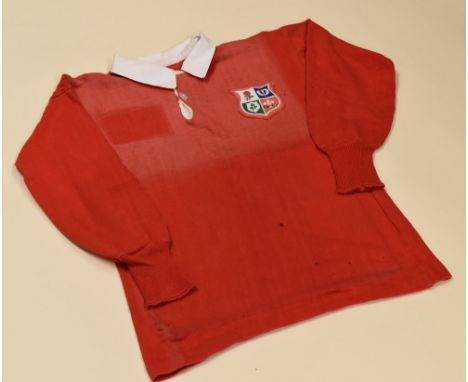 BRITISH LIONS RUGBY UNION JERSEY, No.13, internal label for Canterbury
Condition: structurally sound, pin-holes for presentat