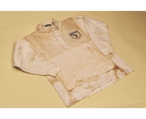 VINTAGE MATCH-WORN SWANSEA RFC NO.10 JERSEY, CIRCA 1960s/1970s, complete with stitched crest and Bukta Hooker label to the in