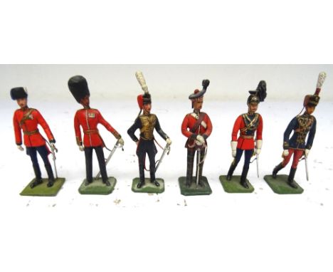 Greenwood and Ball Full Dress Officers of the British Army Royal Engineers, Scots Guards, Royal Horse Artillery, Royal Scots,