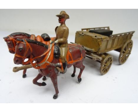 One wagon from the CF Eckhardt Army Service Supply Column with an original cargo box marked ASC, containing melted remains of