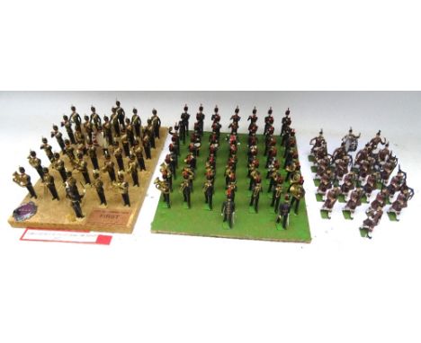 British Forces by John Ruddle: Dismounted Band of the 3rd Hussars (First Prize at a BMSS Annual Show), fifty-one piece Hussar