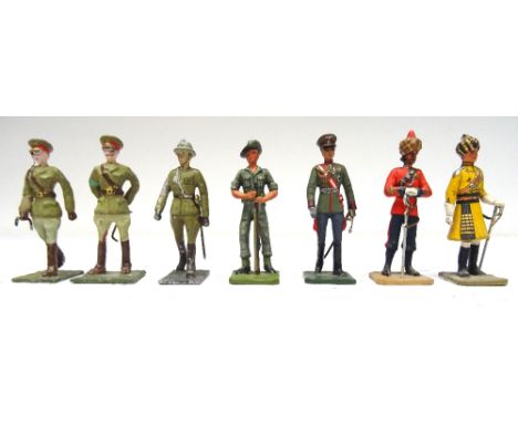 Greenwood and Ball, two Staff Officers Belgian, 14th Army Infantryman, German Staff Officer, Indian Army 3rd Sappers and Mine