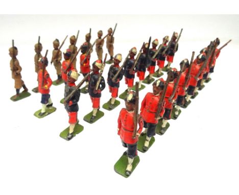 Indian Army Infantry, THIRD VERSION at the slope sets 64, 7th Rajputs (three men only), 67, Corps of Madras Pioneers (one man
