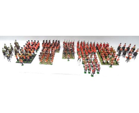 British Forces by John Ruddle: Black Watch with Pipe Band Pipe band of the King's Own Scottish Borderers, six Argylls with Of