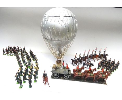 British Forces by John Ruddle: Royal Engineers Observation Balloon with Winch Wagon and six horse team, Rifle Brigade Bugles 