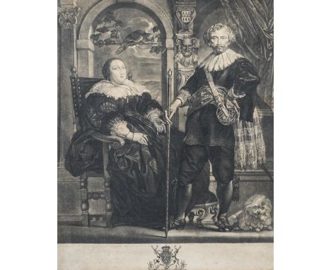 JAN VAN RYMSDYK (circa 1730-circa 1790) Dutch, After JACOB JORDAENS (1593-1678) FlemishFrederick Henry and Emilia van Solms, 