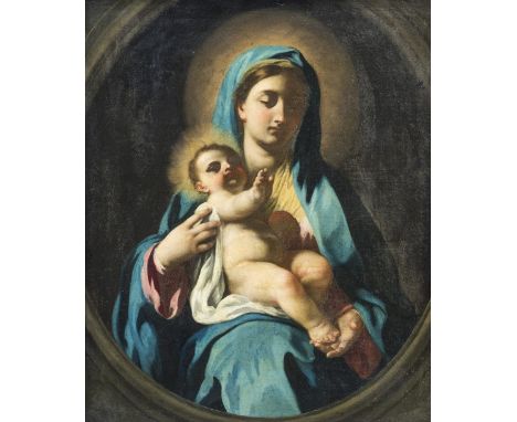 CONTINENTAL SCHOOL (18th century)Madonna and the Baby JesusOil on canvas59 x 72 cm, framed CONDITION REPORTS: Generally in go