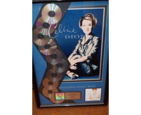 Celine Dion presentation, framed