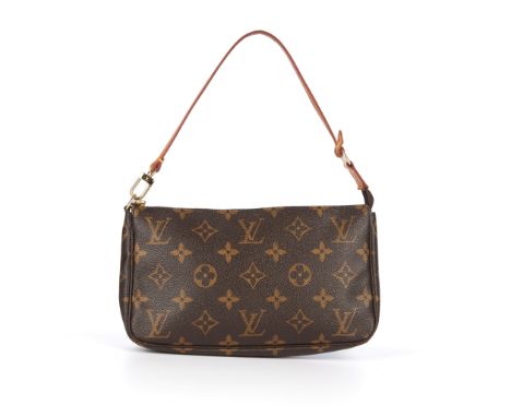 Louis Vuitton, a monogram Pochette Accessoires handbag, crafted from the maker's classic monogram coated canvas exterior, wit
