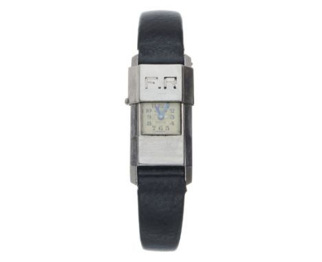 Jaeger-LeCoultre, an Art Deco stainless steel Duoplan Capot wrist watch, signed manual wind movement, case numbered 72777, ca