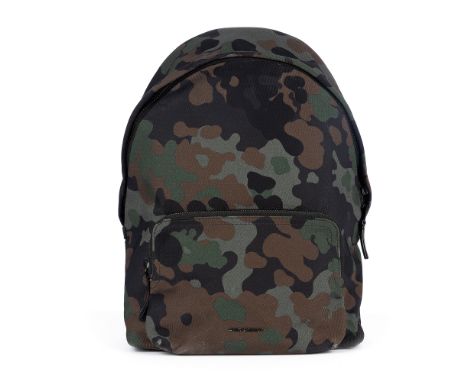 Burberry, a nylon Abbeydale backpack, featuring a camouflage patterned nylon twill exterior, with a front patch pocket, adjus