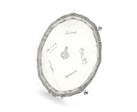 A presentation silver regimental salver, The King's Royal Rifle Corps, by The Goldsmiths and Silversmiths Company, London 191